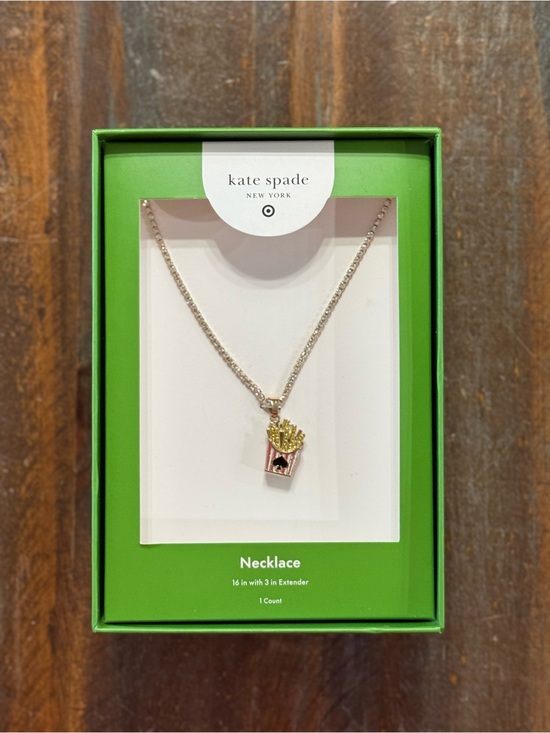kate spade Jewelry - Kate Spade x Target Limited Edition Gold French Fry Charm Necklace NIB